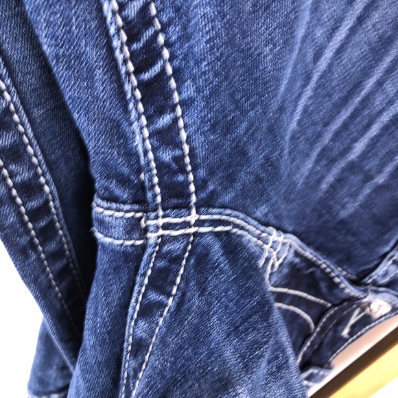 Miss Me Thick Stitch Mid Rise Boot Cut Jeans 27 - Picture 9 of 10